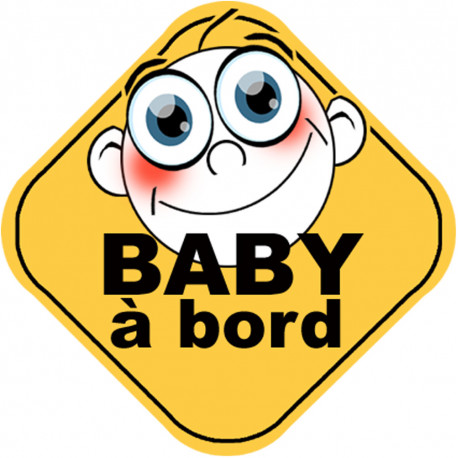 Baby à bord universel - 10cm - Sticker/autocollant