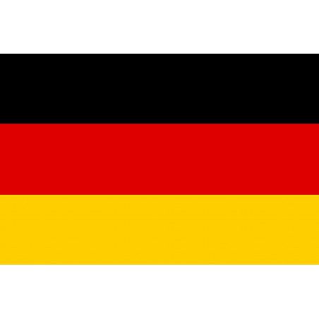drapeau officiel Allemand - 15x9.9cm - Sticker/autocollant