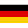 drapeau officiel Allemand - 15x9.9cm - Sticker/autocollant