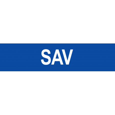 local SAV bleu - 29x7cm - Sticker/autocollant local SAV bleu - 29x7cm - Sticker/autocollant