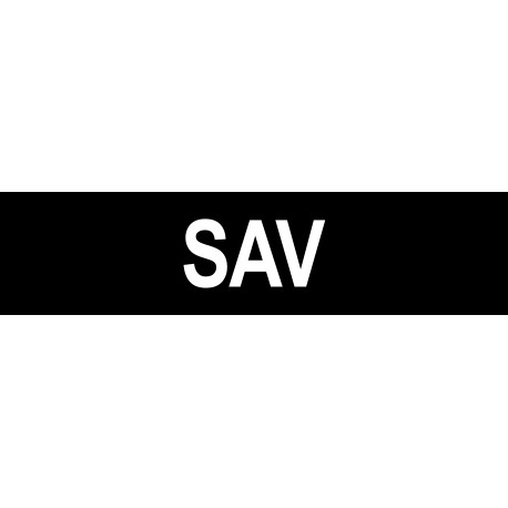 local SAV noir - 29x7cm - Sticker/autocollant local SAV noir - 29x7cm - Sticker/autocollant