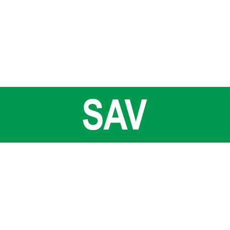 local SAV vert - 15x3.5cm - Sticker/autocollant local SAV vert - 15x3.5cm - Sticker/autocollant