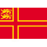 drapeau Normand avec Lions - 1 autocollant 19.5X13 cm - Sticker/autoco