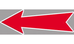 flèche détourée universelle - 20x7cm - Sticker/autocollant