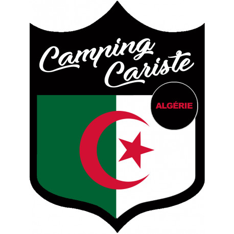 Camping car Algérie - 10x7.5cm - Sticker/autocollant