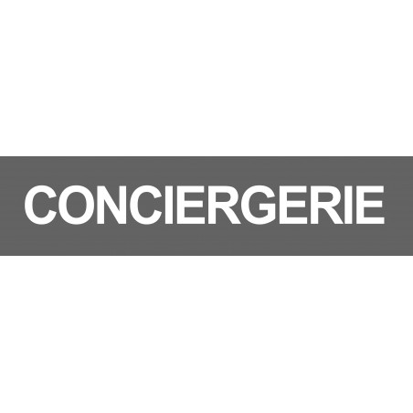 CONCIERGERIE GRIS - 29x7cm - Sticker/autocollant