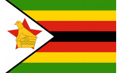 Drapeau Zimbabwe - 5x3.3cm - Sticker/autocollant