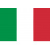 Drapeau Italie - 19.5x13cm - Sticker/autocollant