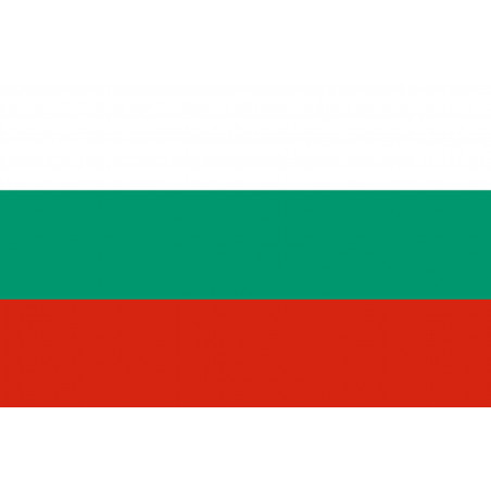 Drapeau Bulgarie - 15x10 cm - Sticker/autocollant