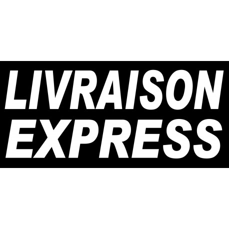 Livraison express noir - 30x14 cm - Sticker/autocollant