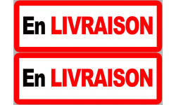 En livraison - 2 stickers de 29x10cm - Sticker/autocollant