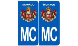 immatriculation MC Monaco - Sticker/autocollant