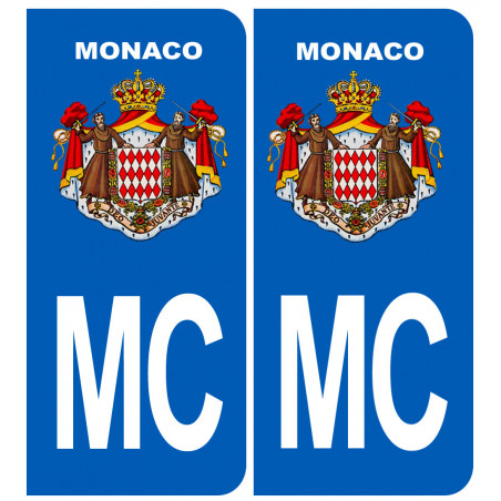 immatriculation MC Monaco - Sticker/autocollant