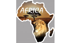Africa Lion - 10x9cm - Sticker/autocollant