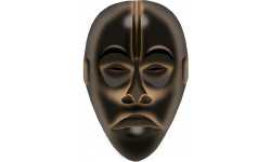 masque africain - 10x6,5cm - Sticker/autocollant