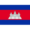 Drapeau Cambodge - 15x10 cm - Sticker/autocollant