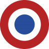 drapeau aviation Française - 20cm - Sticker/autocollant