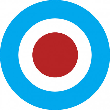 drapeau aviation anglaise - 5cm - Sticker/autocollant