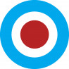 drapeau aviation anglaise - 10cm - Sticker/autocollant