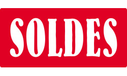 SOLDES R6 - 30x14cm - Sticker/autocollant