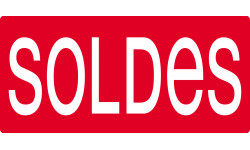 SOLDES R10 - 15x7cm - Sticker/autocollant