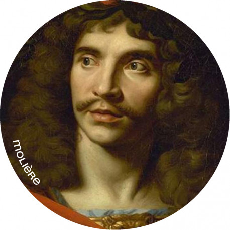 Molière (20x20cm) - Sticker/autocollant