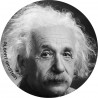 Albert Einstein (10x10cm) - Sticker/autocollant