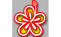 Repère fleur 21 - 15cm - Sticker/autocollant