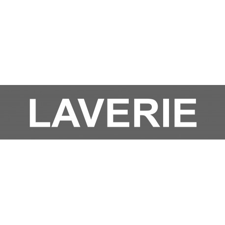 LAVERIE gris - 29x7cm - Sticker/autocollant LAVERIE gris - 29x7cm - Sticker/autocollant
