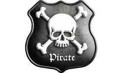 Crâne Pirate (20x20cm) - Sticker/autocollant