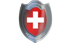 Suisse et fier de l'être - 15x11,8cm - Sticker/autocollant