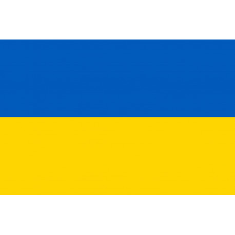 Drapeau Ukraine - 5x3,3cm - Sticker/autocollant Drapeau Ukraine - 5x3,3cm - Sticker/autocollant