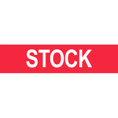 local STOCK rouge - 29x7cm - Sticker/autocollant local STOCK rouge - 29x7cm - Sticker/autocollant