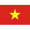 Drapeau Viet Nam - 15x10cm - Sticker/autocollant