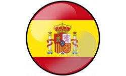 drapeau Espagnol - 20cm - Sticker/autocollant