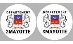 département de Mayotte - Kit 2 stickers 10cm - Sticker/autocollant