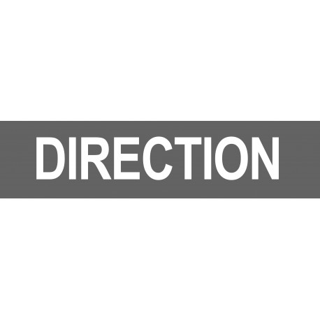 DIRECTION gris - 29x7cm - Sticker/autocollant DIRECTION gris - 29x7cm - Sticker/autocollant
