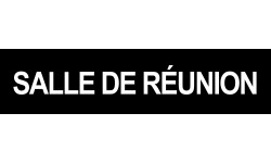 SALLE DE REUNION NOIR - 29x7cm - Sticker/autocollant