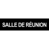 SALLE DE REUNION NOIR - 29x7cm - Sticker/autocollant