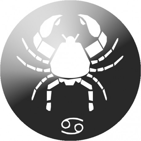 signe du zodiaque scorpion rond - 8cm - Sticker/autocollant signe du zodiaque scorpion rond - 8cm - Sticker/autocollant
