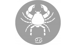 signe zodiaque scorpion rond - 8cm - Sticker/autocollant