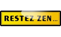 restez zen (10x2.5cm) - Sticker/autocollant