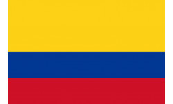 Drapeau Colombie - 15 x 10 cm - Sticker/autocollant