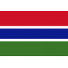 Drapeau Gambie - 5x3.3cm - Sticker/autocollant