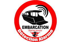 Alarme pour bateau et embarcation - 20cm - Sticker/autocollant