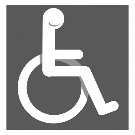 accessibilité handicap moteur gris - 20cm - Sticker/autocollant