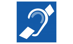 accessibilité handicapé mal entendant - 20cm - Sticker/a