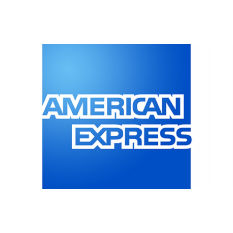 Paiement par carte Américan Express accepté - 10x6cm - Sticker/autoc