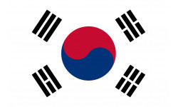 Drapeau Corée du Sud - 5 x 3.3 cm - Sticker/autocollant