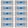 maison sous protection - 10 stickers de 7x2.5cm - Sticker/autocollant